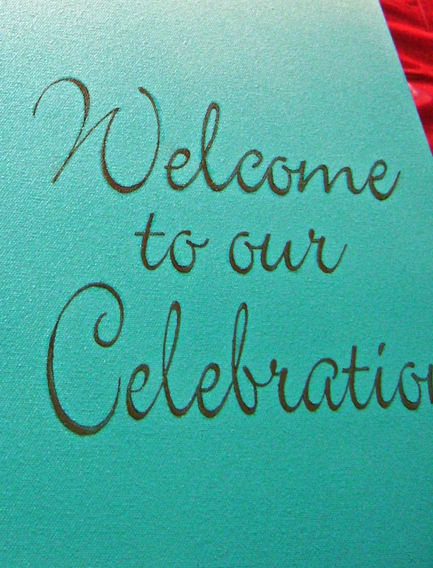 step 4 - If you use the stencil, airbrush the message with full strength mocha paint. The message should be positioned about 20” from the top of the canvas and centered over the photo which will be placed below it.