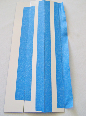 step 4 - Tape the panels together and remove the clear protective film the mirror side.