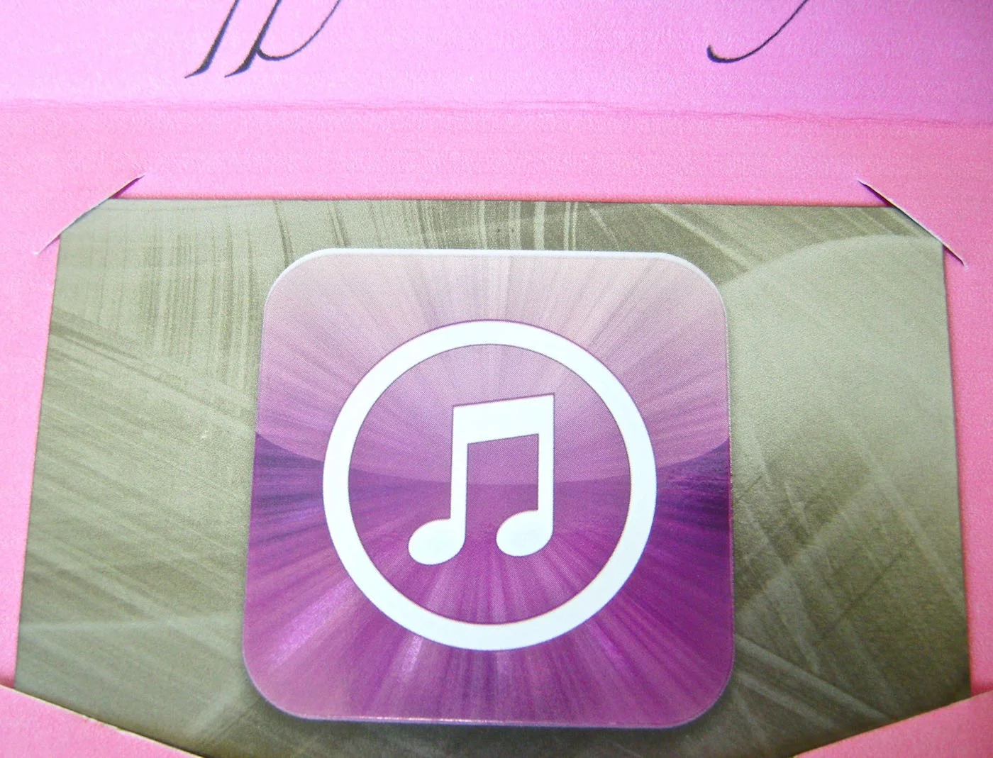 step 11 - Insert a gift card in the holder.