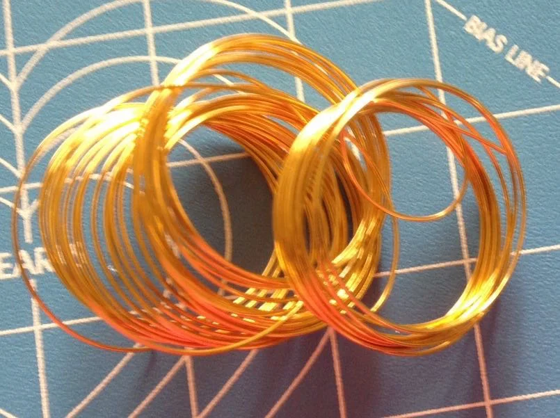 step 23 - The Halo Since the wire comes coiled, there’s little to do to create the halo but cut a piece that includes at least two circles. 