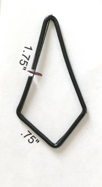 step 14 - Bend the wire over flat nose pliers where required to complete the frame.