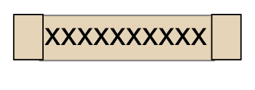 step 12 - Fold the zipper cover pieces in half so they measure 1” x 1.5”. Pin one at each end of the zipper.