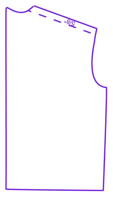 step 6 - Remove the second paper. This is your new front pattern.
