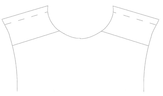 step 1 - Planning the Design - Create a full size back pattern piece on your computer screen by scanning the actual paper pattern and importing it into a graphics program. I use Silhouette design software, which allows me to create any size page.