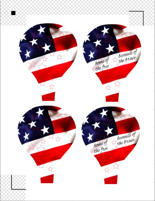 step 3 - SC - Print two cut file pages for a total of eight panels. Do not remove the registration marks. Arrange each printed page on the cutting mat and send it to the machine to cut. You should have four of each panel design. Remove the panels from the mat