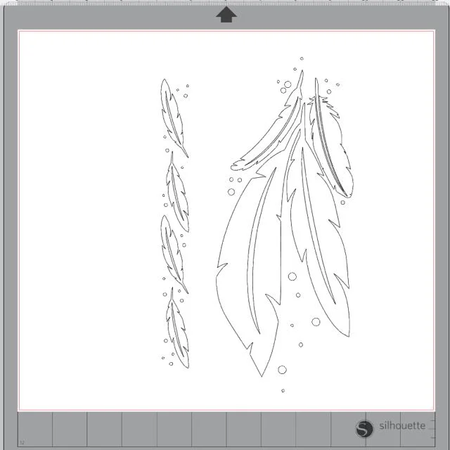 step 2 - SC - Cut files for the Silhouette Curio or Cameo 3 are included in the dedicated Curio pdf download. Open the file in your software.