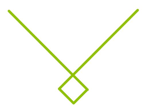 step 8 - Grasp the wires at the marks and create 90-degree angles.