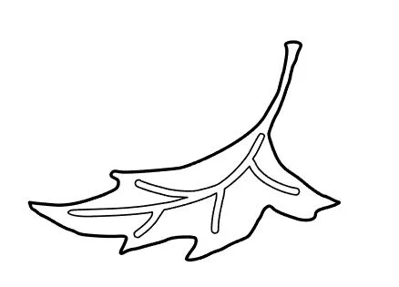 step 1 - CK - Download and print out the leaf template onto card stock. Set aside.