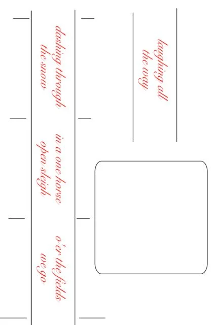step 1 - Download the template page. On card stock, print out the three-phrase strip and the one-phrase strip along with the image frame.