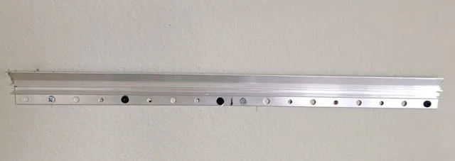 step 21 - Use the longer screws when attaching the second piece to the wall. Join the cleats to hang the headboard. It can be shifted side to side to center it in your space.