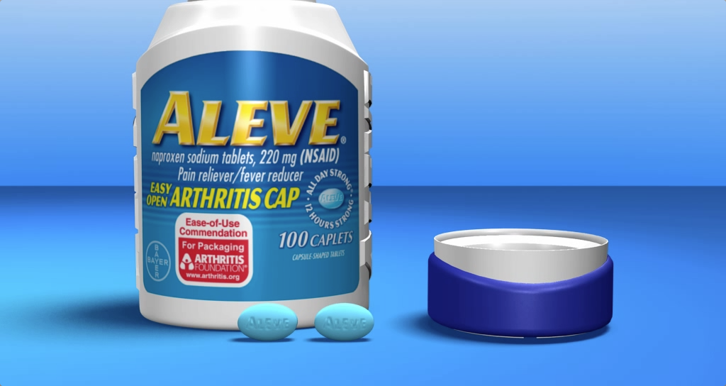 Aleve Arthritis Bottle Animation