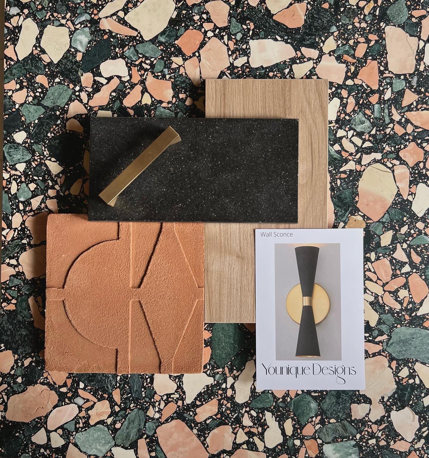 This is not your Grandmother&rsquo;s terrazzo! Terrazzo has made a strong comeback and the deep, rich colors of this beautiful tile are right on trend with where we&rsquo;re heading for 2023. We have paired it with an un-glazed ceramic tile that play