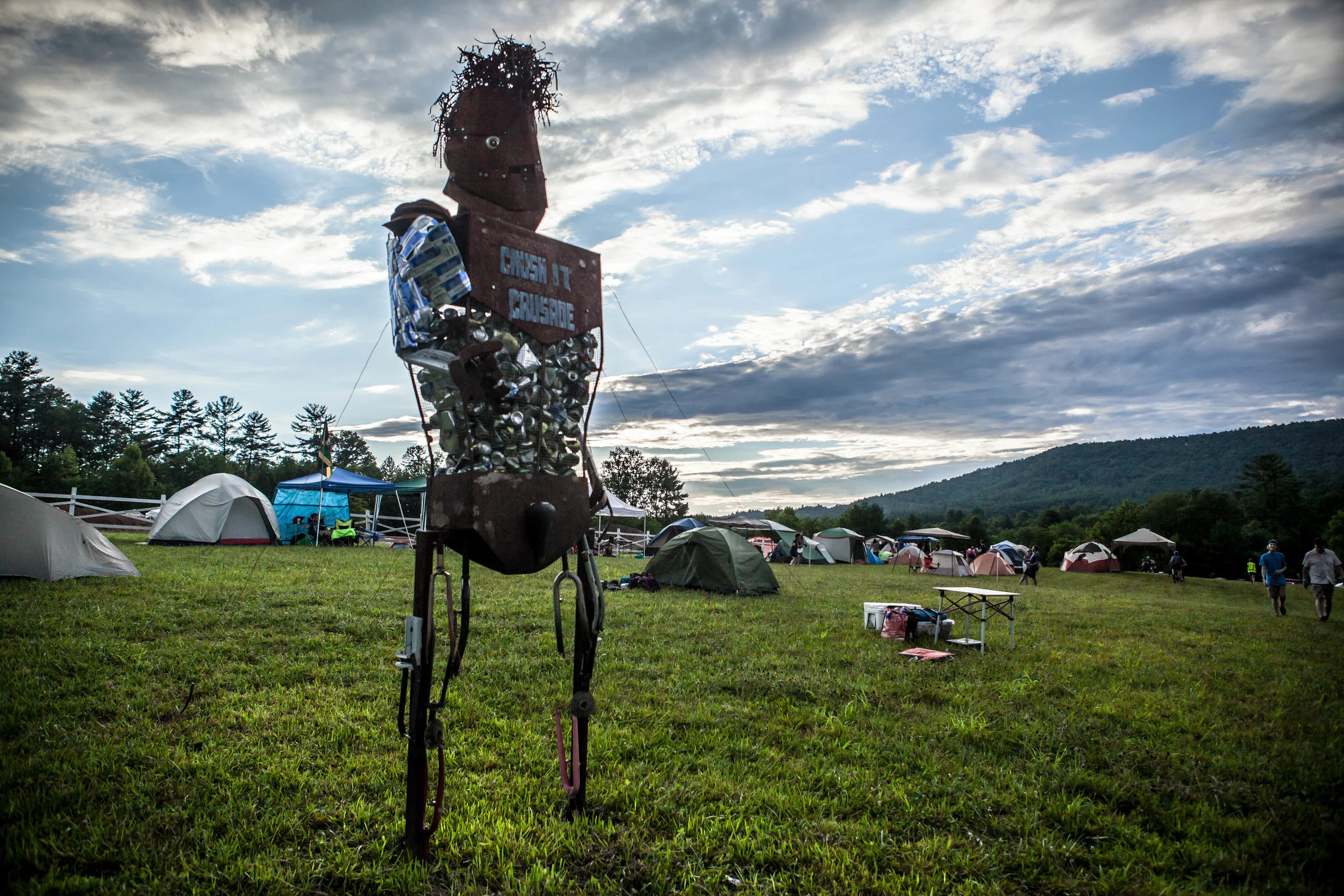 Camping on the REEB Ranch right on the entrance to Dupont State Forest was a welcome alternative to the ten hour commute from Philly.
