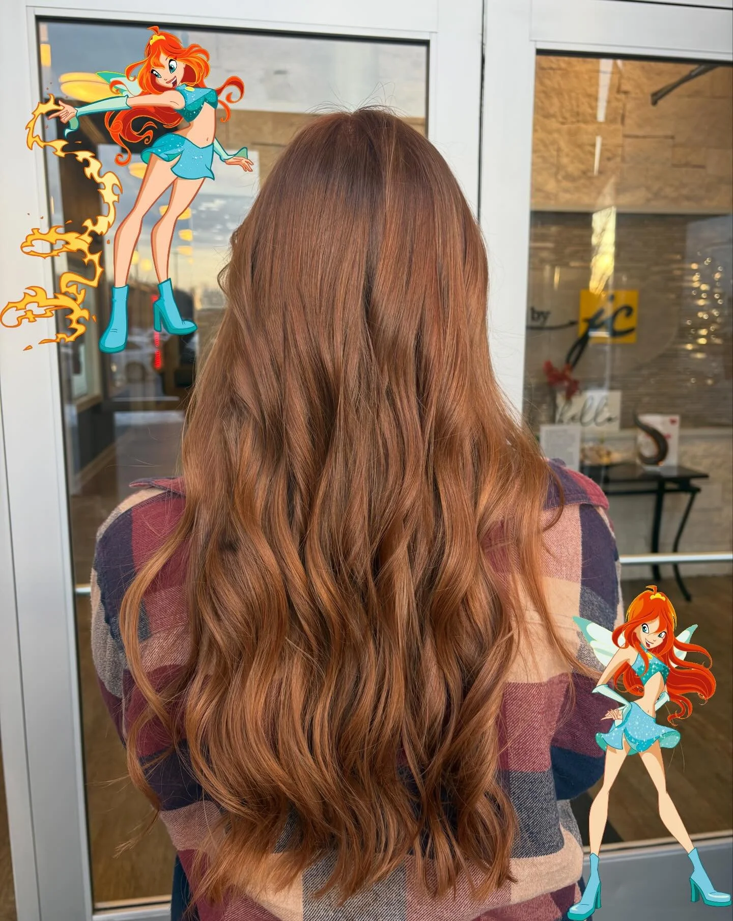 Cartoon character hair unlocked 🧡⚡️ 

Turned this grown out blonde into a copper dreaaam. like seriously it&rsquo;s so good hahahah. 

I wish to turn u all into cartoons 📺 if u have any interest in having me do ur hair&hellip;. message me!! i&rsquo