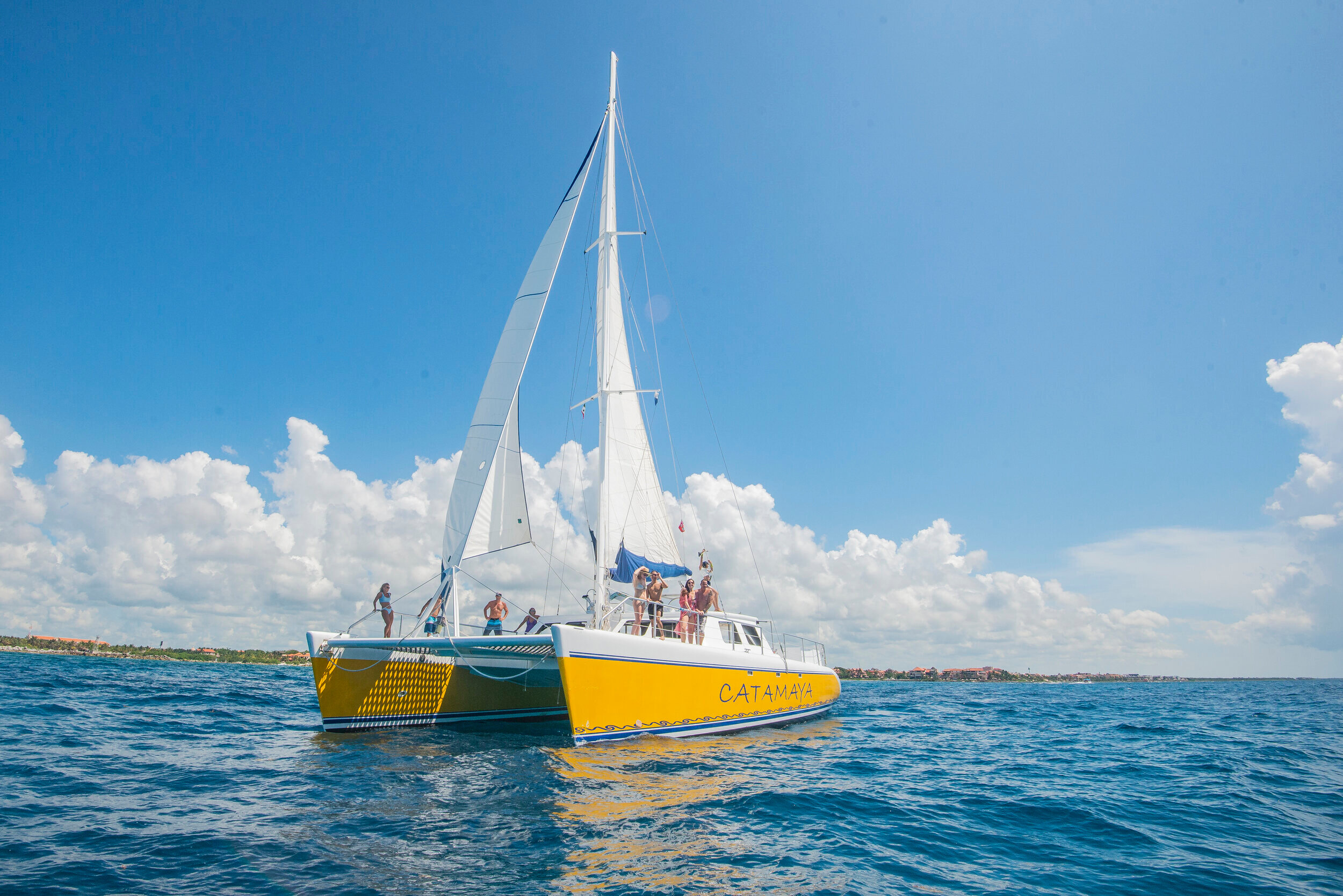 a catamaran tour