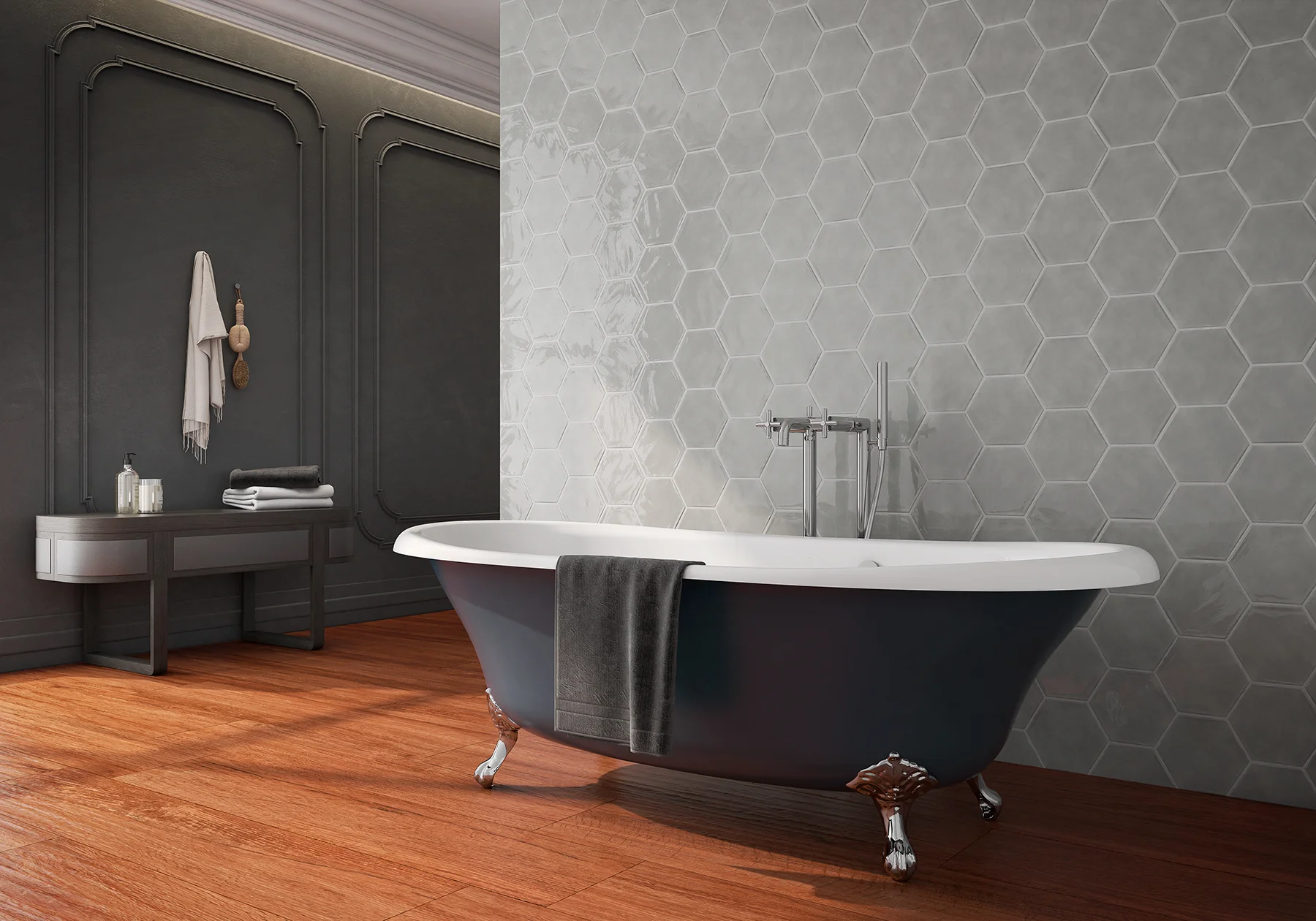 HEXAGON TENDER GRAY