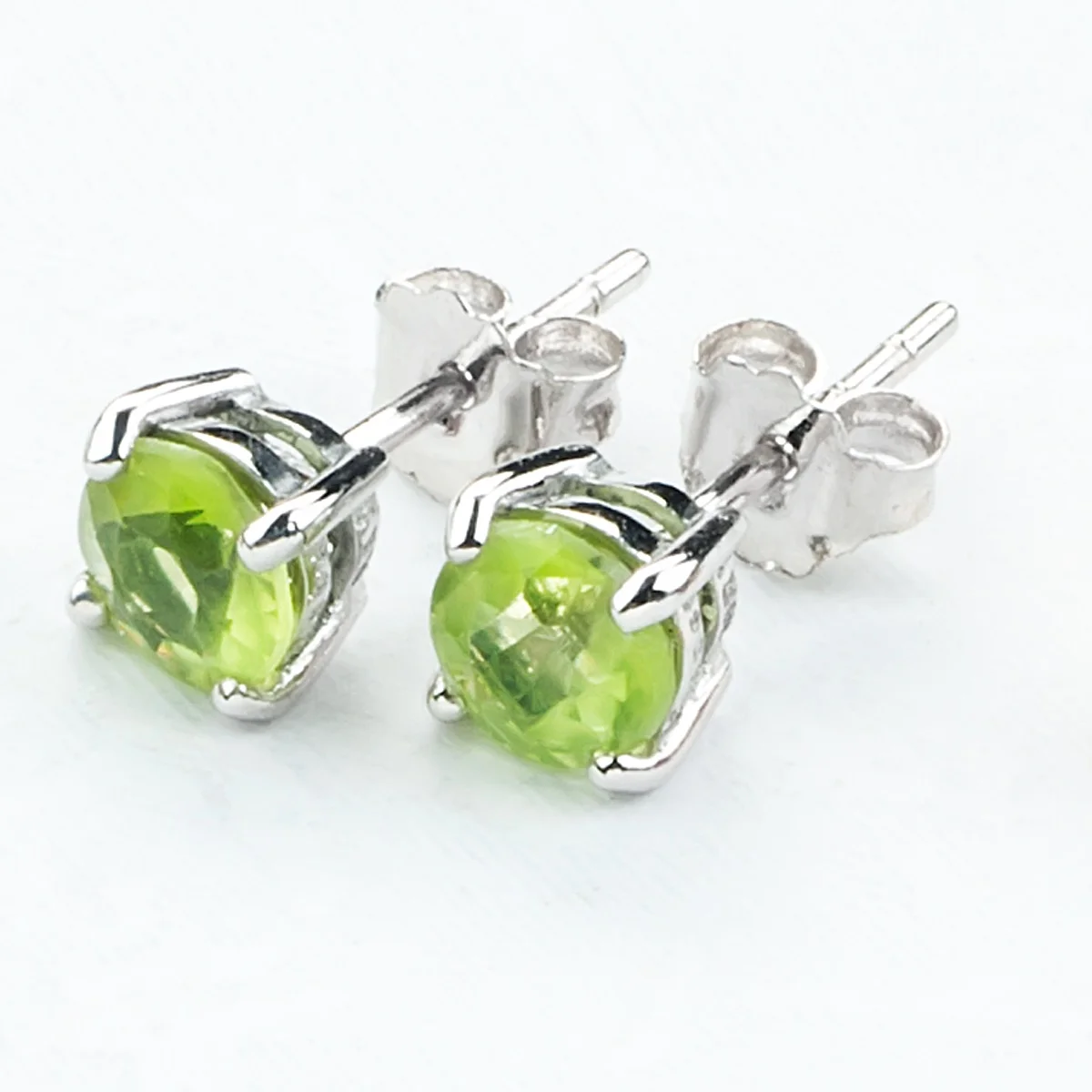 Gold Peridot Earrings