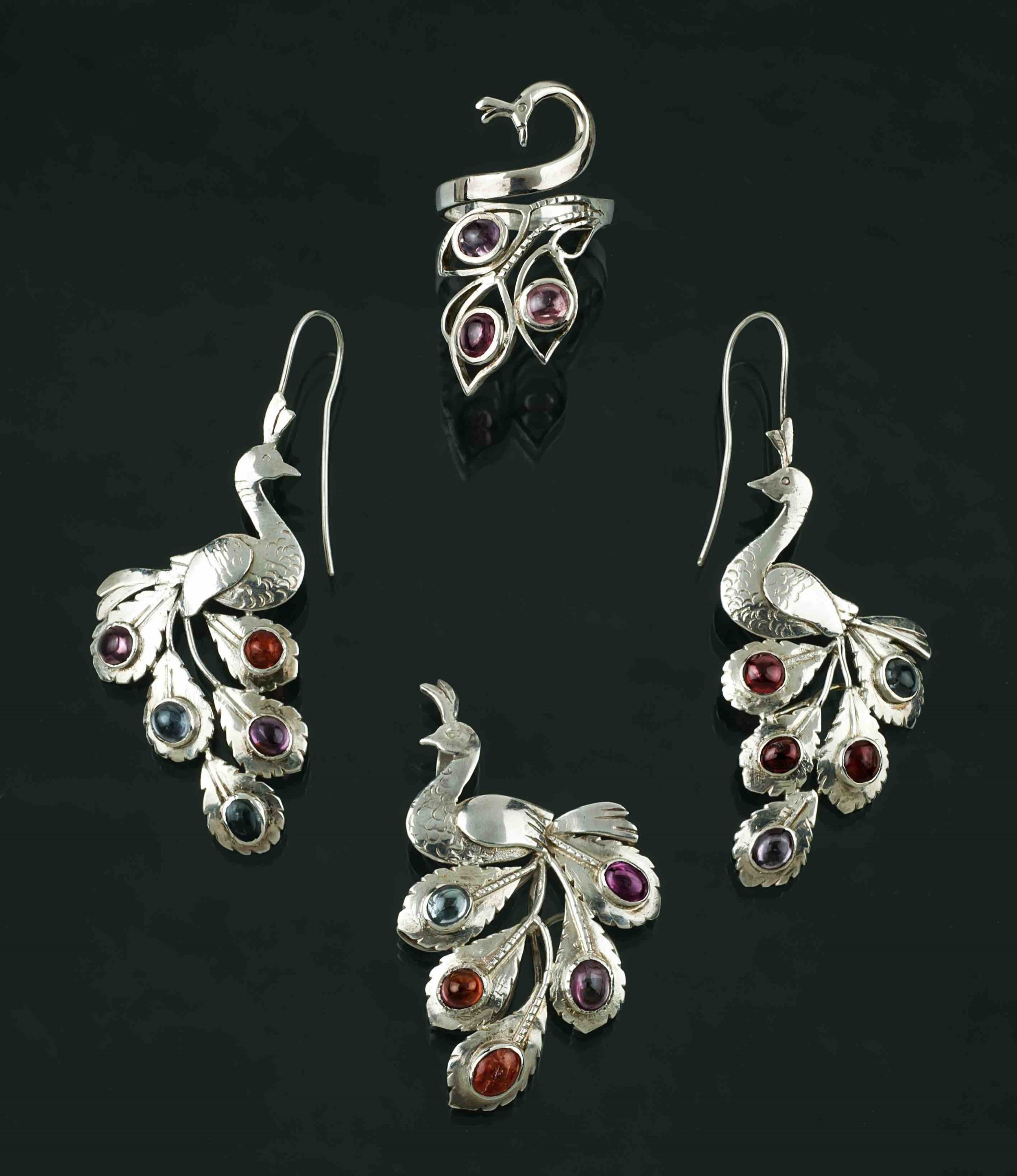Mia Ruby Peacock jewellery