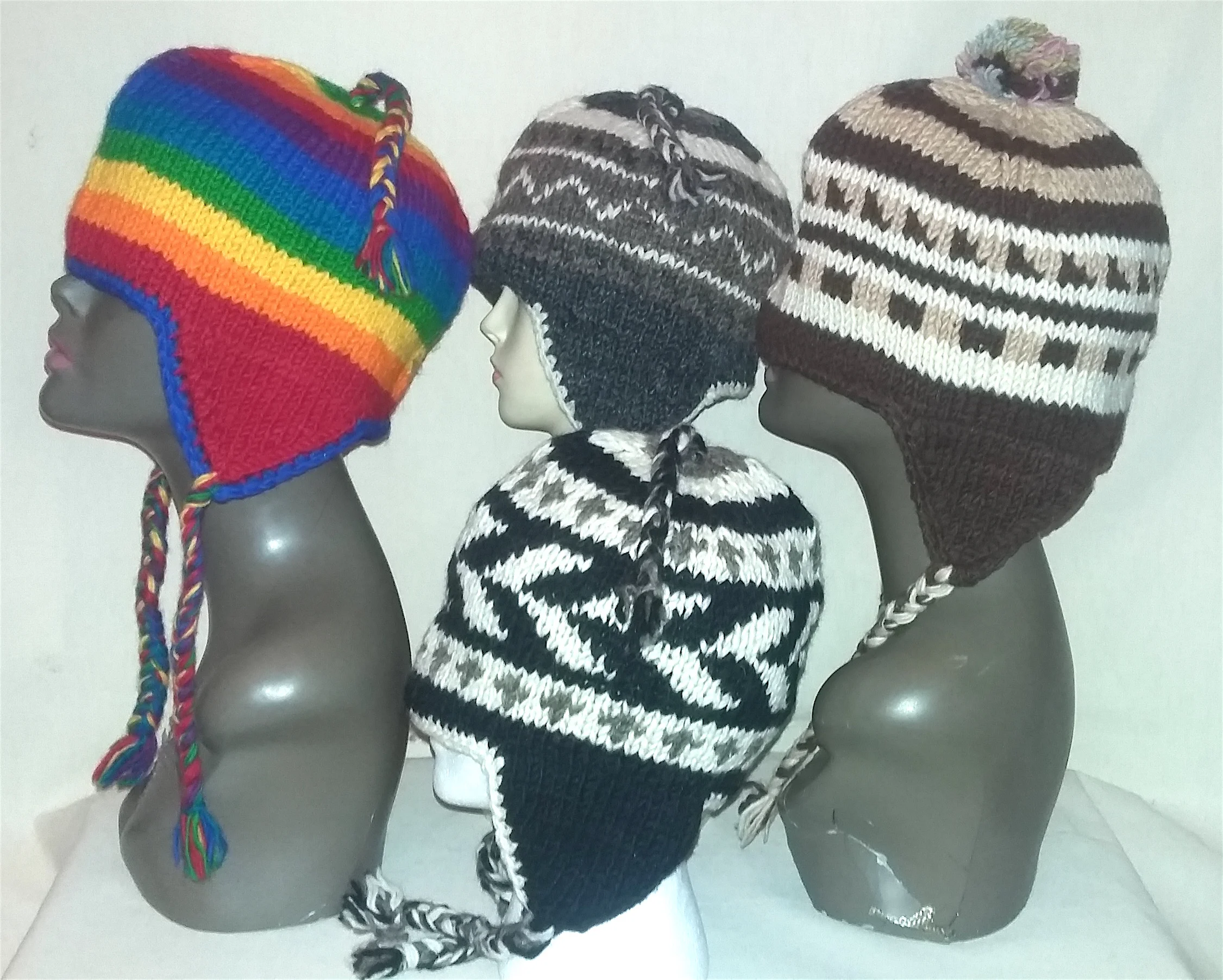 Set of 4 Kids Tassel & Pom-Pom Hats.jpg