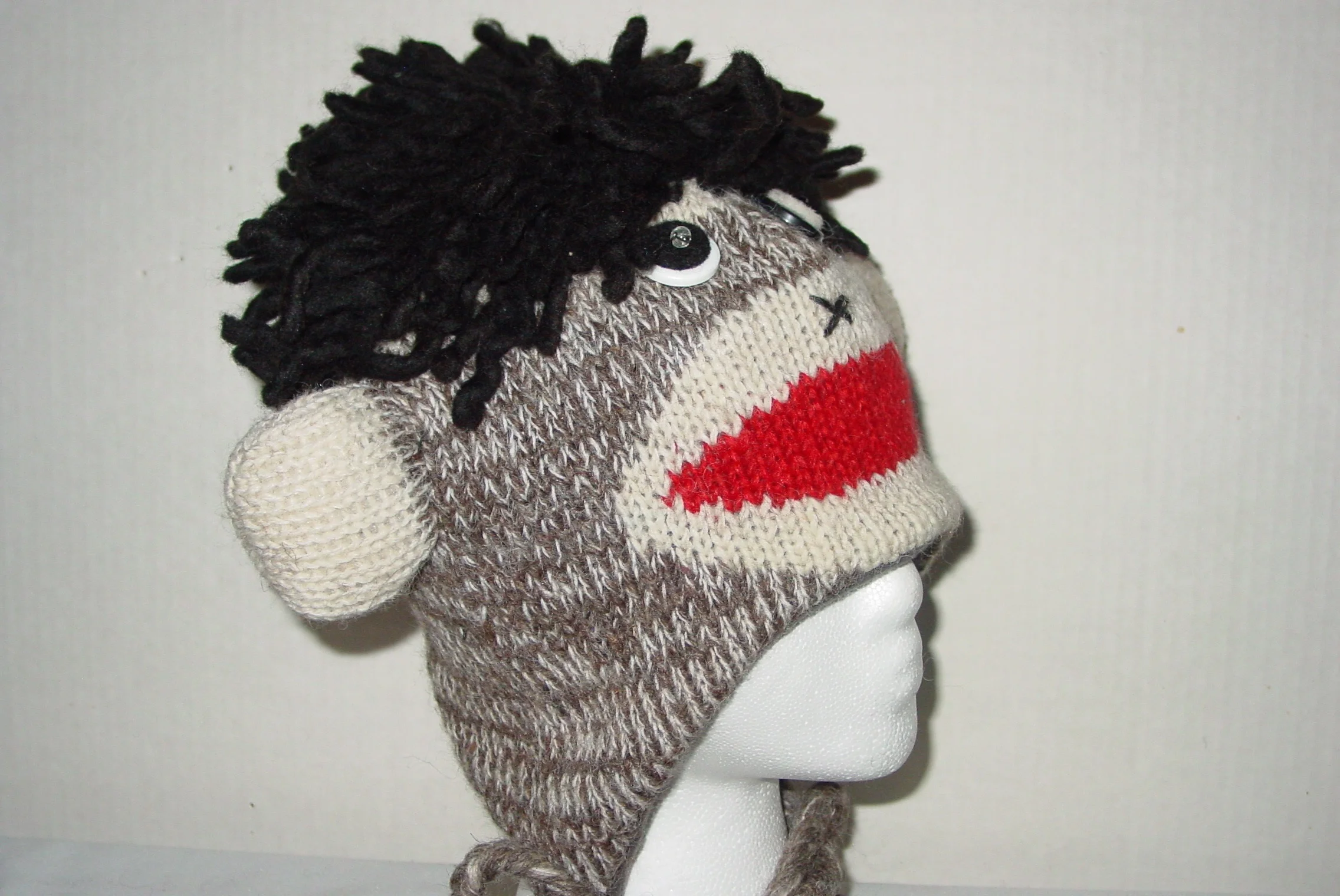 ANIMAL MONKEY-GRAY CREAM BLK ADULT TEEN0.jpg