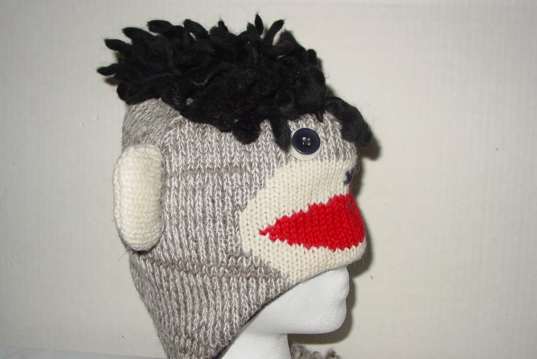 ANIMAL MONKEY-GRAY CREAM BLK ADULT TEENs 4.jpg