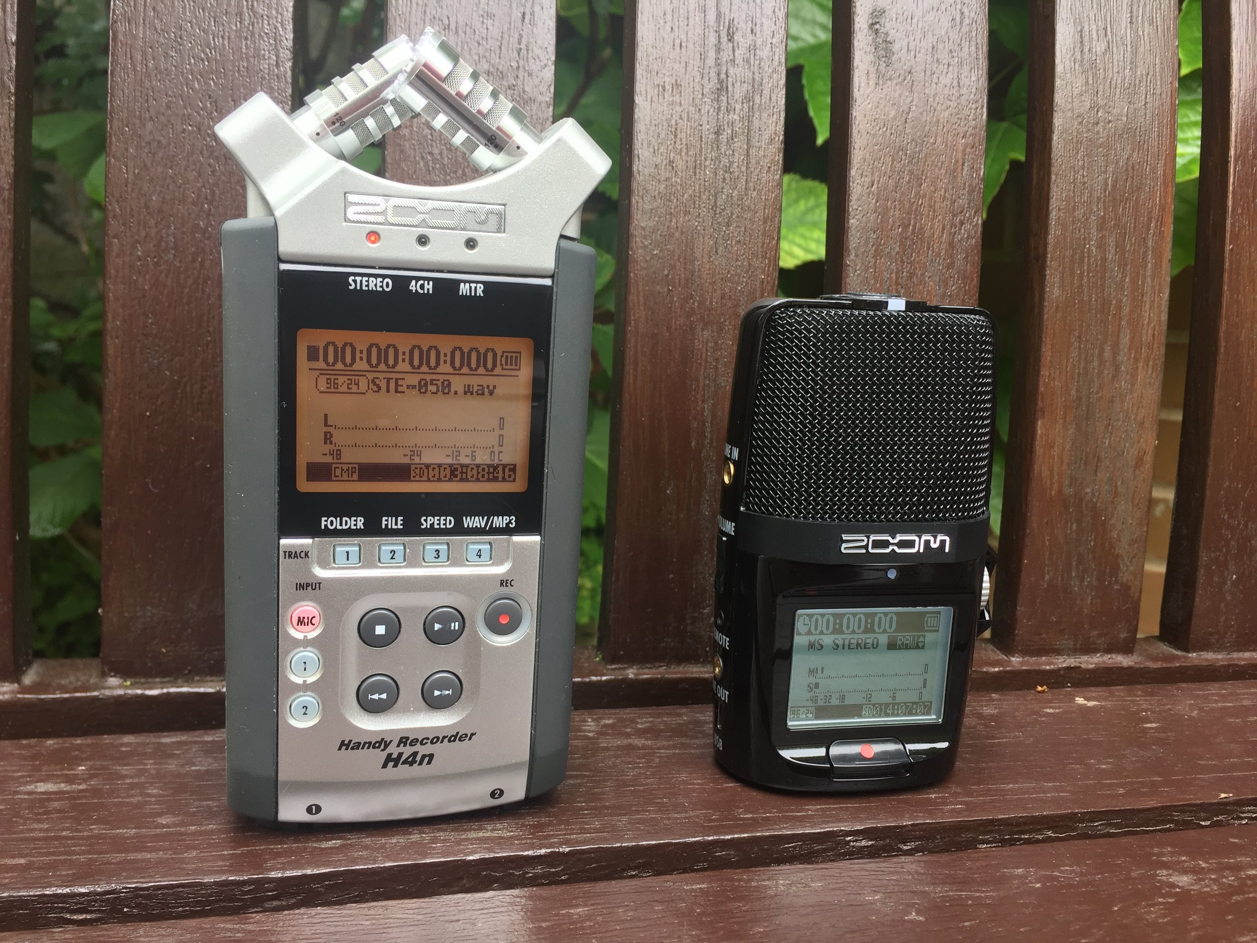 My trusty H4n and H2n. Small, but mighty recorders!