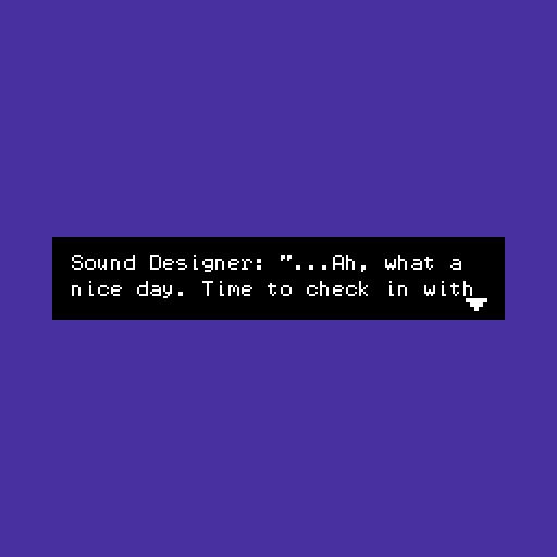 The player’s humble abode, complete with field recorder, headphones, microphone and batteries on the right. I need to change the field recorder sprite (top) to look more distinct from the batteries (bottom).