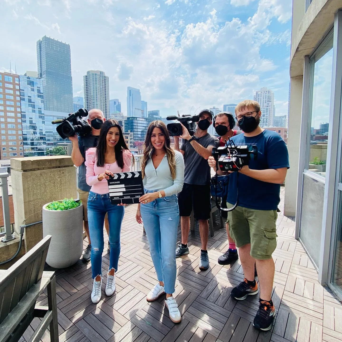 Coming to a TV near you 🎬 
Hair &amp; makeup 💄 @bigprimpin312

#summertimechi #chicagorooftop #BTS #chicagorealtor #chicagoedition