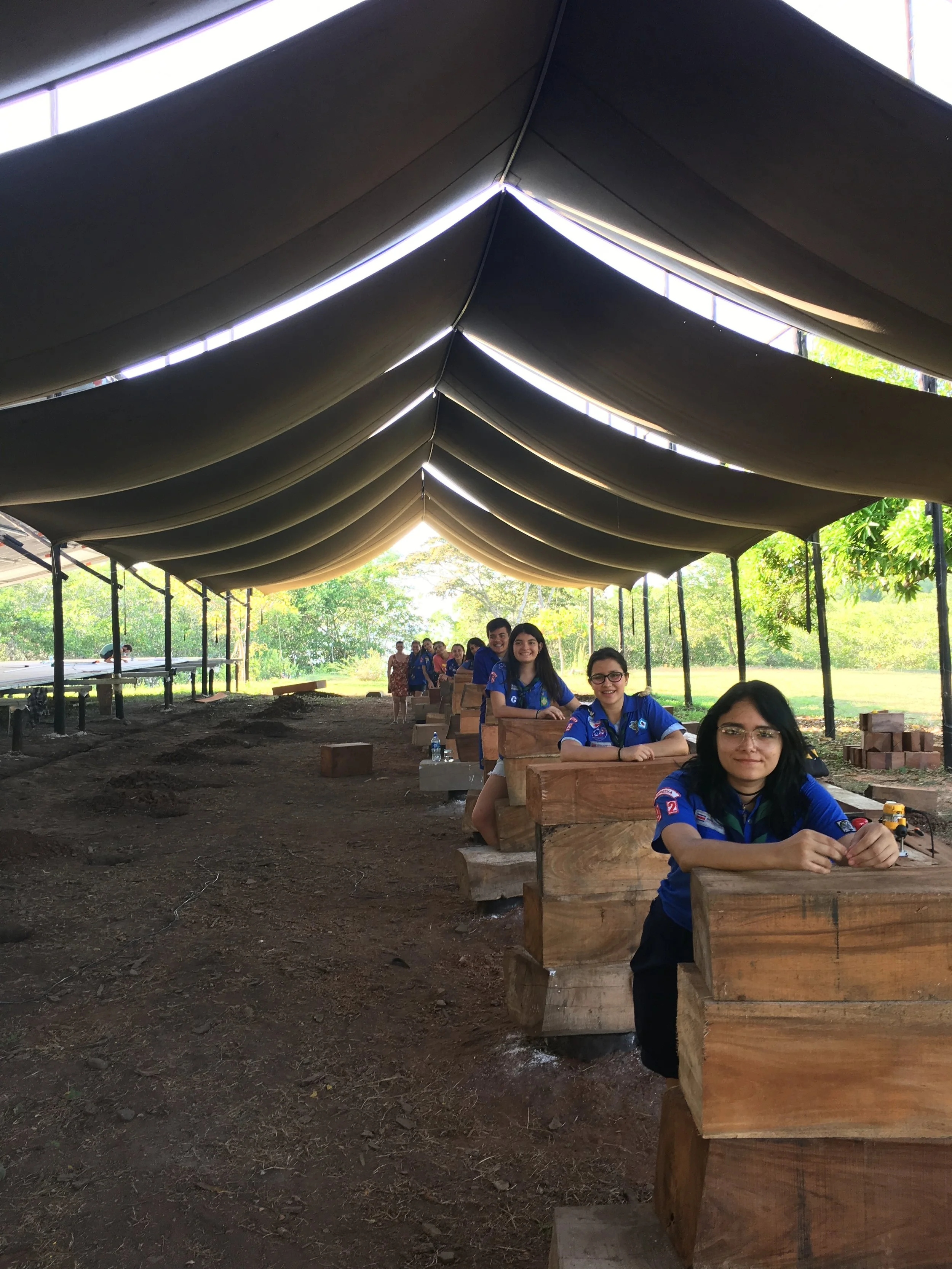 Scouts and keel blocks.
