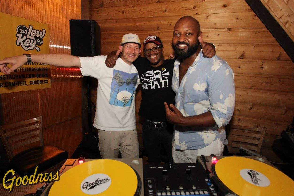 DJ Low Key with SoWhat! the club founders DJ K-Nee and Big Styles