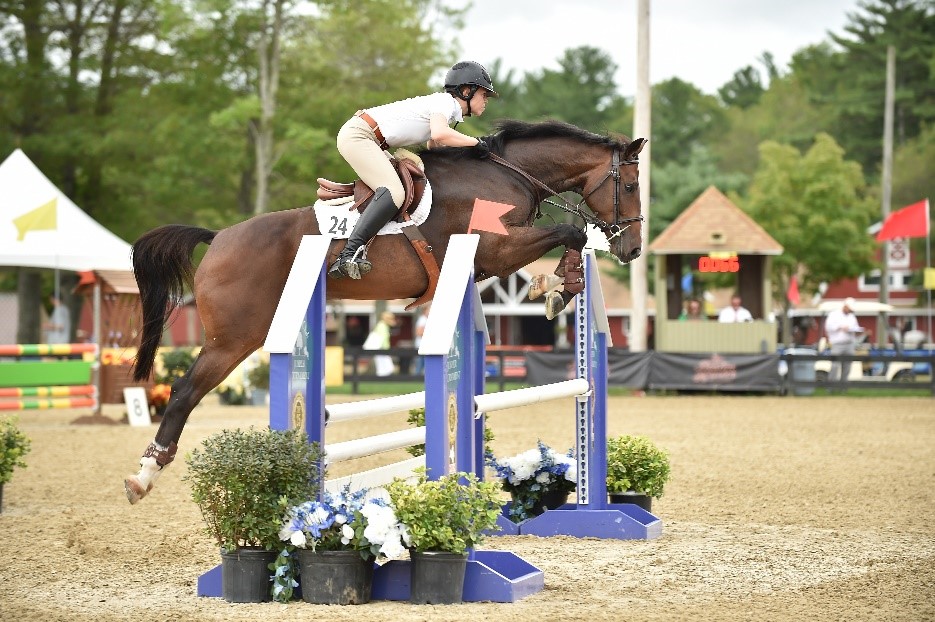 The 5 Year Olds 1.10m-1.15m class win went to Calano Z ridden by Taylor Flury and owned by Aliboo Farm, Inc.