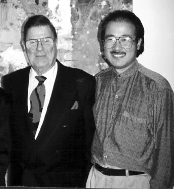 1991 weiliang  with famous collector mr.frederick r.weisman