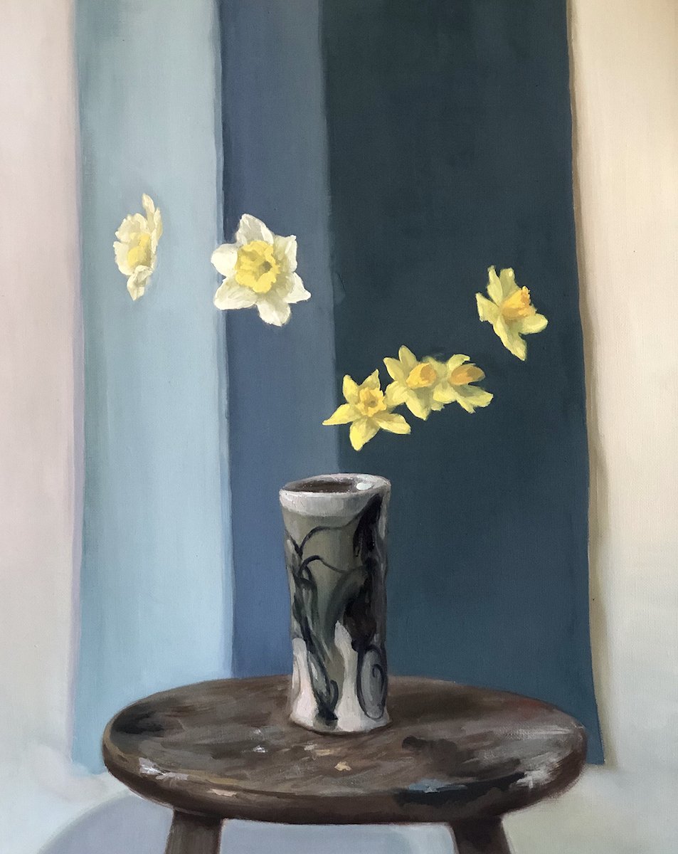 "Daffodils," 24 x 18"