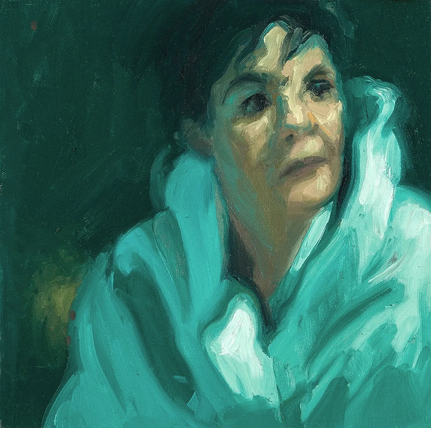 "Angele," 12 x 12," Oil on Linen