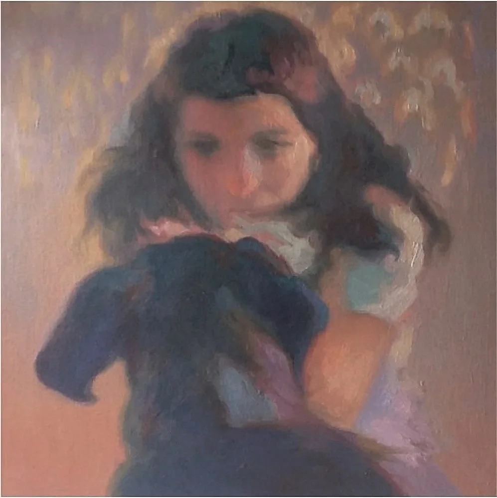 "Give a Dog a Bone," 12 x 12," Oil on Linen