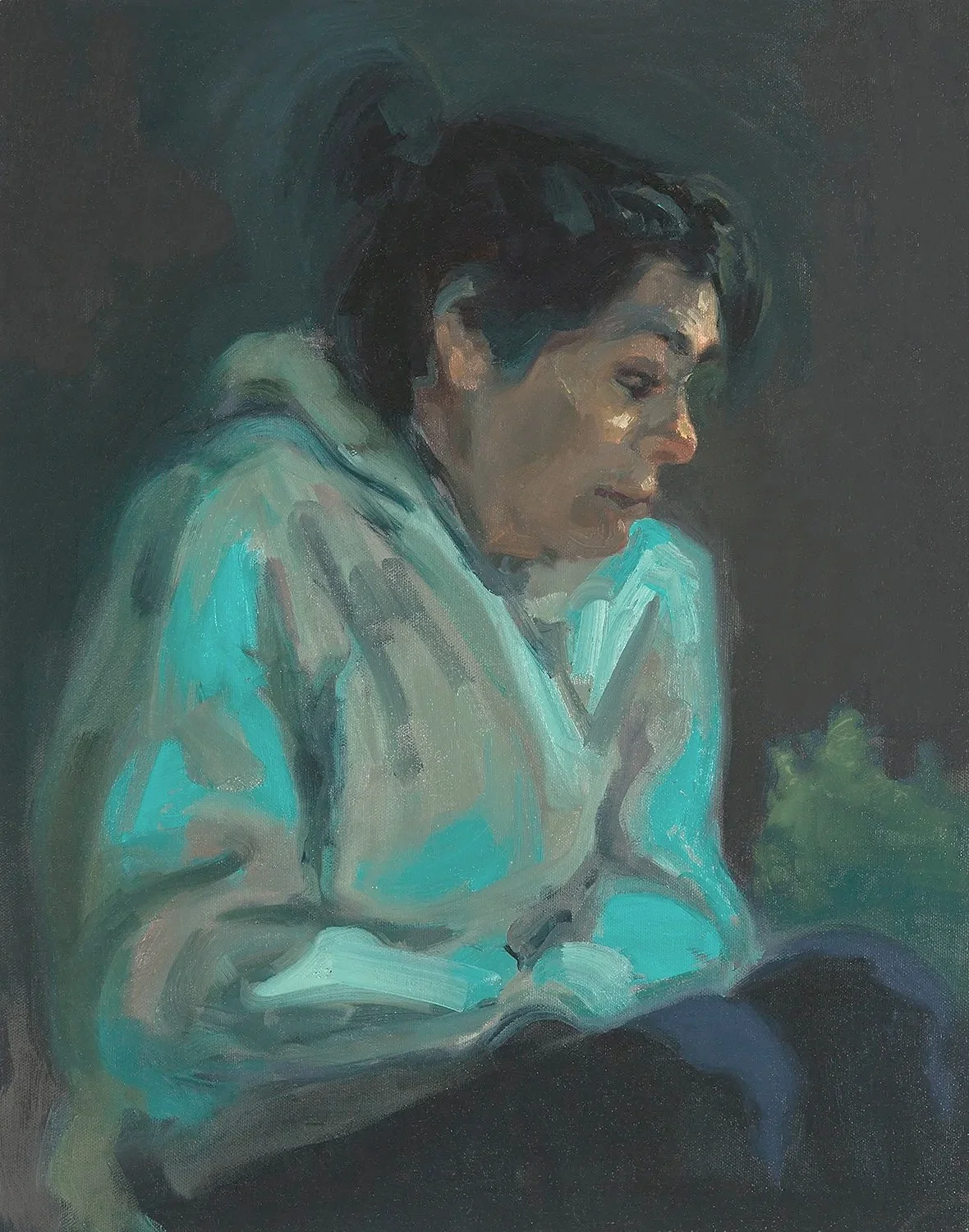 "Whispers," 18 x 14," Oil on Canvas