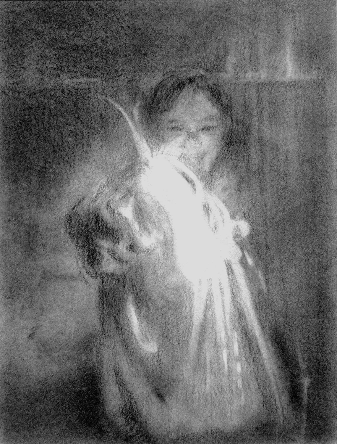 "Sparkler," 4 x 3," Graphite
