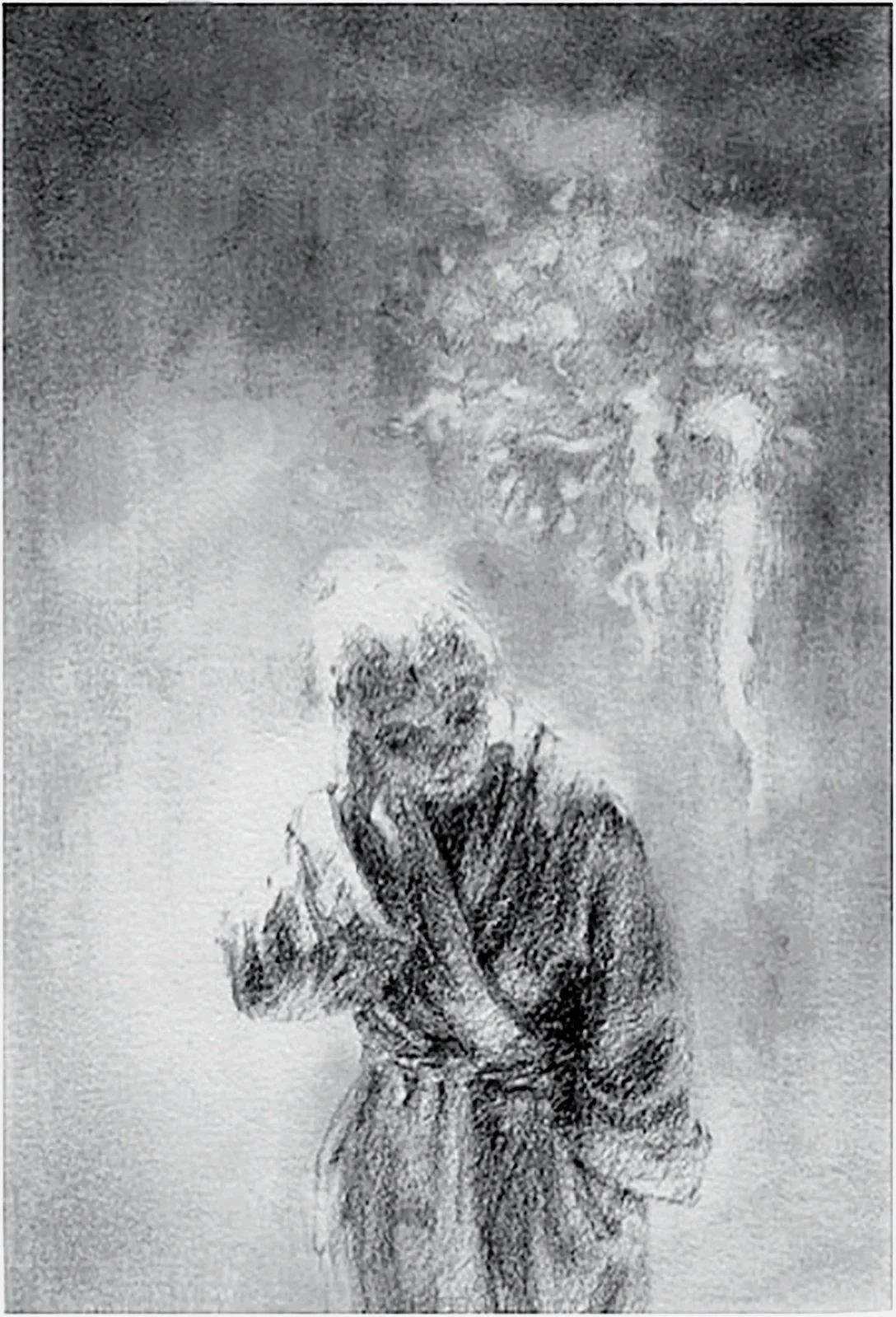 "New Year," 4 x 3," Graphite