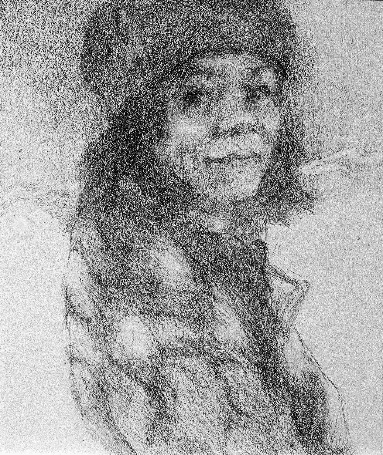 "Jacquie," 4 x 3," Graphite