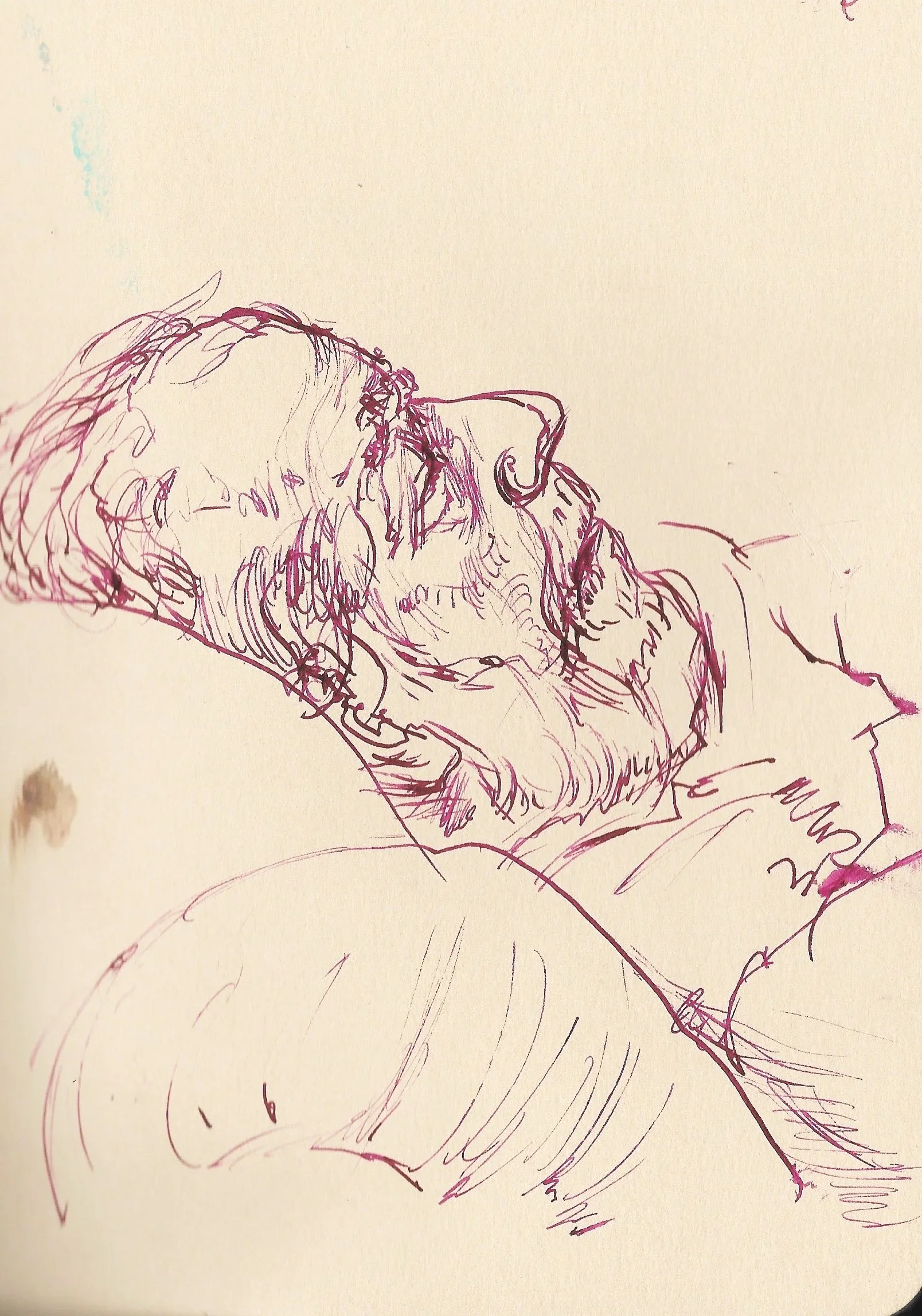 Dad, 2018 , 6 x 4", Fountain Pen