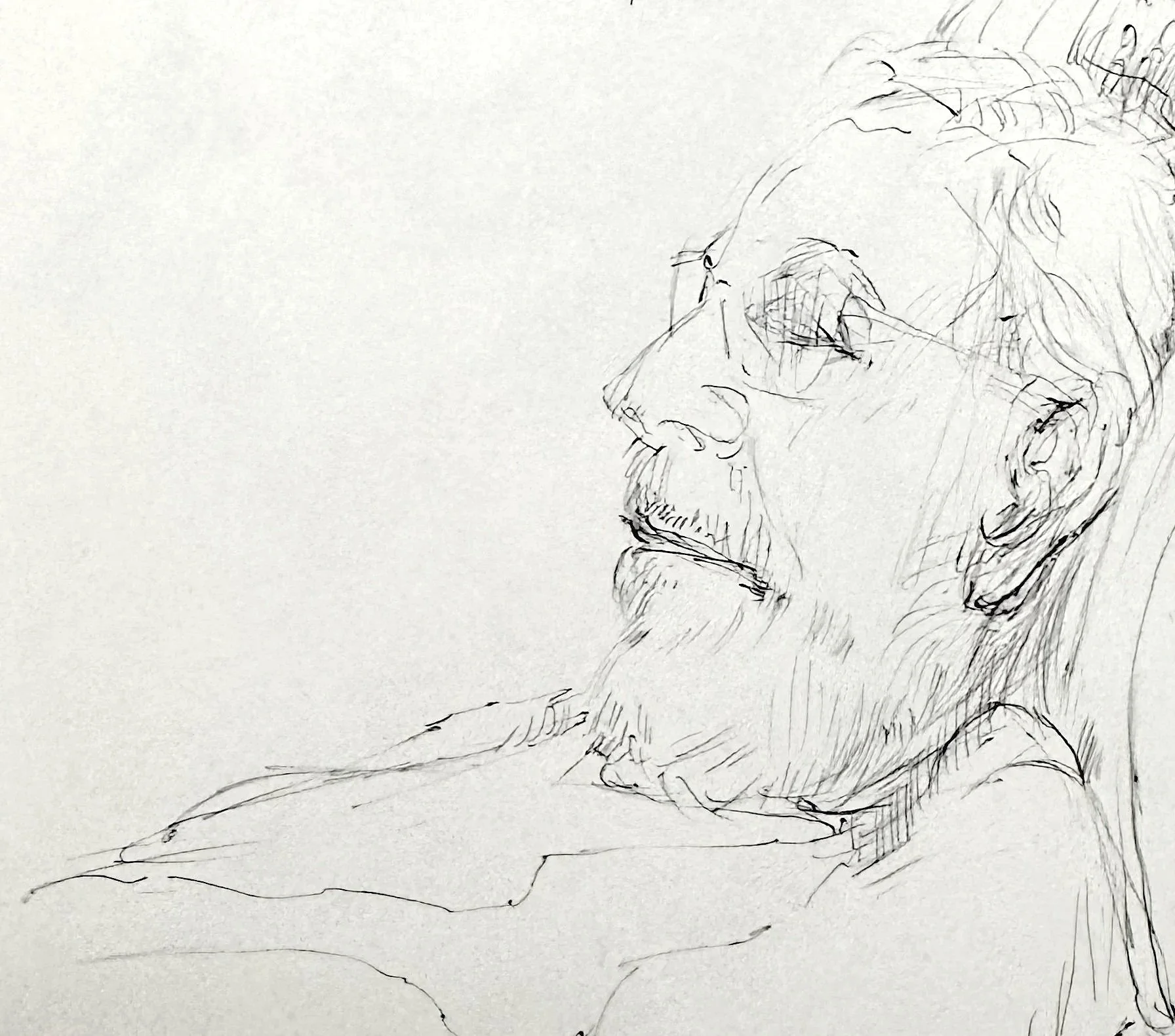 Dad, 07. 24. 25 , 4 x 5 ", Ballpoint Pen