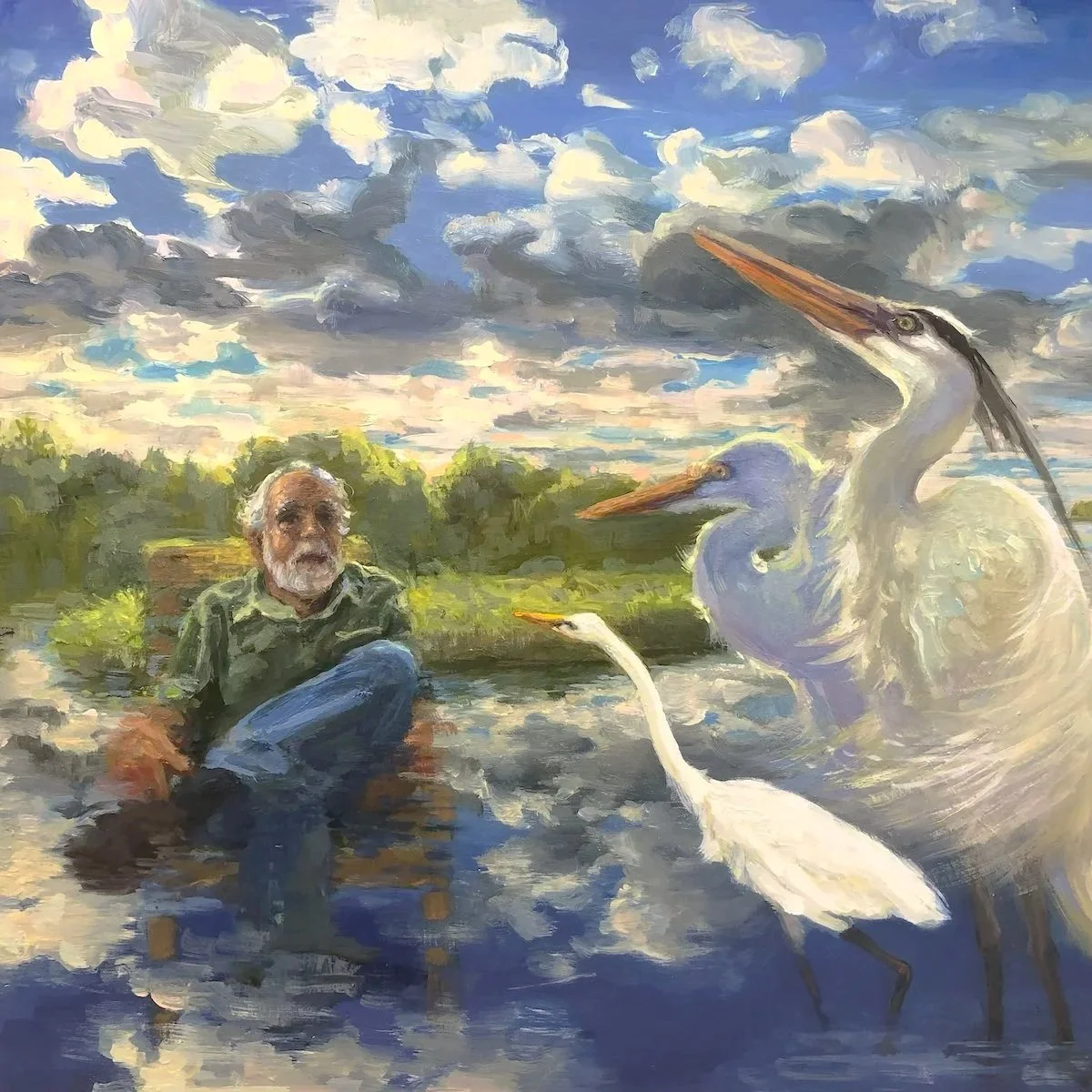 Song of the Sea , 12 x 12", oil on panel