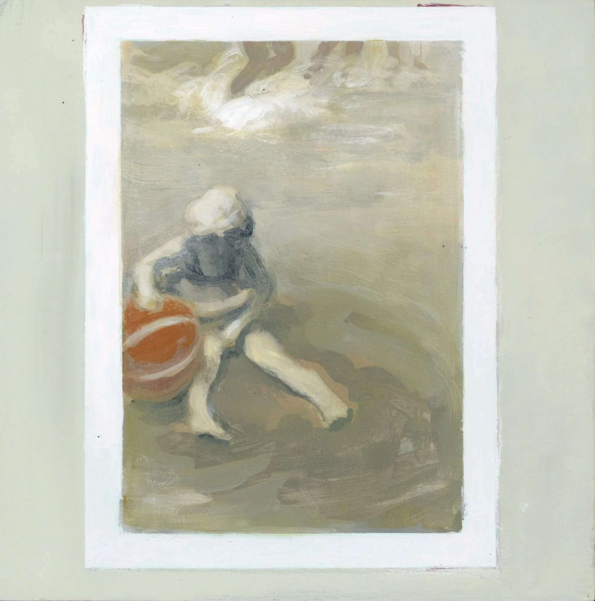 From Dad's Japan Scrapbook , 8 x 8", oil on panel