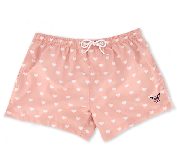 Millennial Pink Love Is Love Swim Shorts