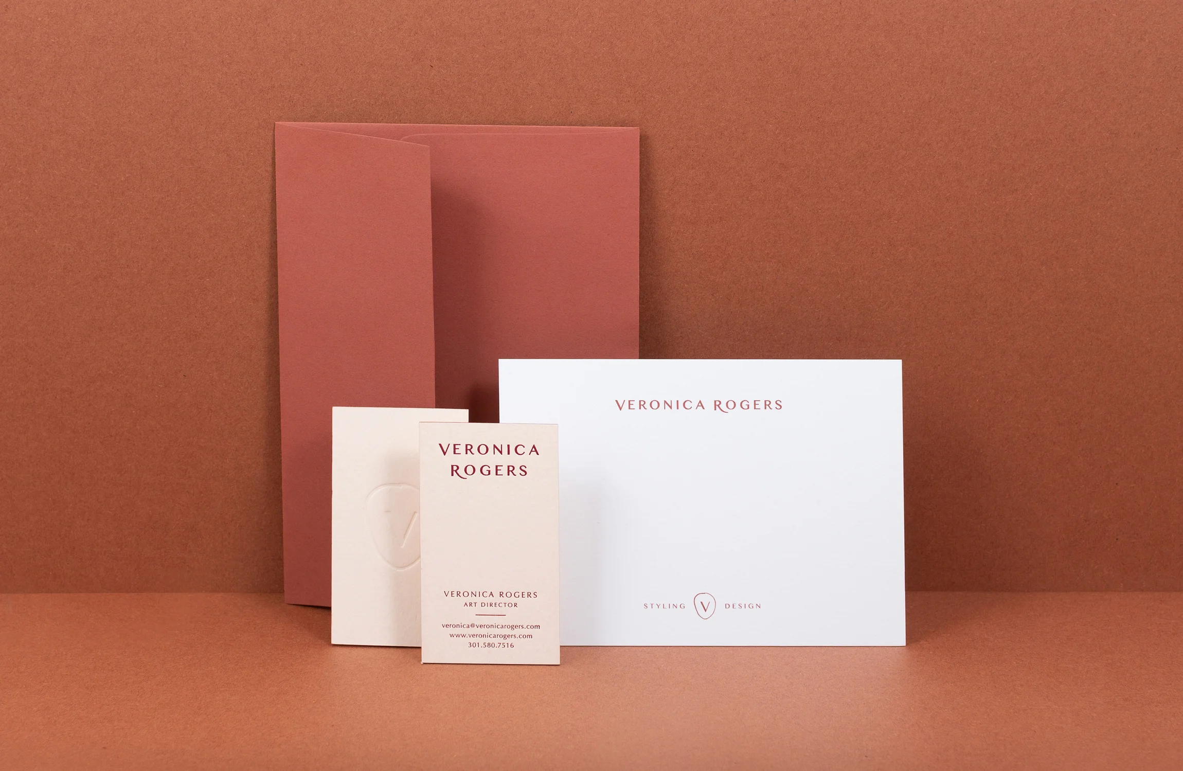 Veronica Rogers branding by Shoppe Theory. Photograph by Anna Wu