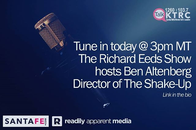 Like #podcasts and spirited #politicaldiscussion ?!? Check out our very own Director extraordinaire @actionberg as he chats with @richardeeds on @santafedotcom about our #documentary The Shake-Up and the state of #newmexico #behavioralhealth