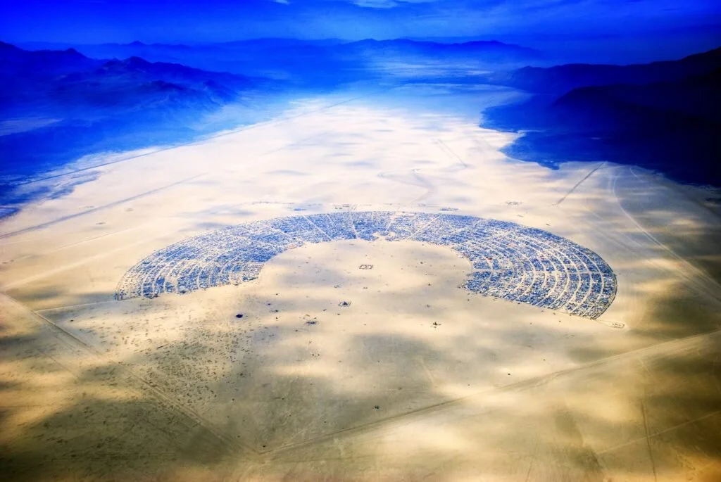 A Man Who Has Attended Burning Man for Decades Captured the Event From His Airplane—See His Stunning Photos Here
