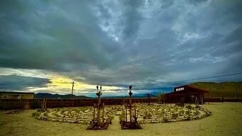 Tonight's Sunset Labyrinth Walk, Gerlach, NV, USA, Earth.