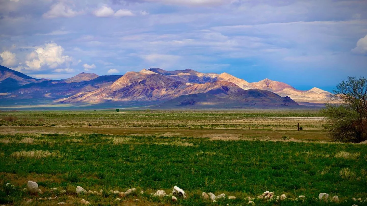 Sunday Afternoon Fly Ranch Labyrinth Walk, Hualapai Valley, NV, USA, Earth.