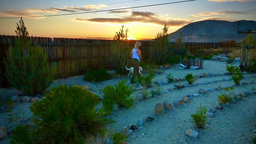 Last night's Sunset Labyrinth Walk, Gerlach, NV, USA, Earth-Home.